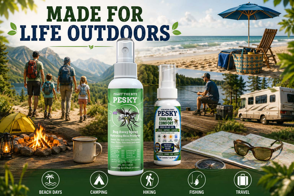 PESKY® Outdoor Adventure Duo | Bug Away Spray + After Nature Strikes™ Skin Calming Formula